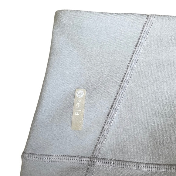 Zella Nordstrom Activewear Light Gray Abstract Print Mesh Leggings Size XL - Picture 9 of 13